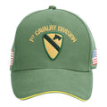 BB-Cap US Cavalry WWII 3D oliv / schwarz