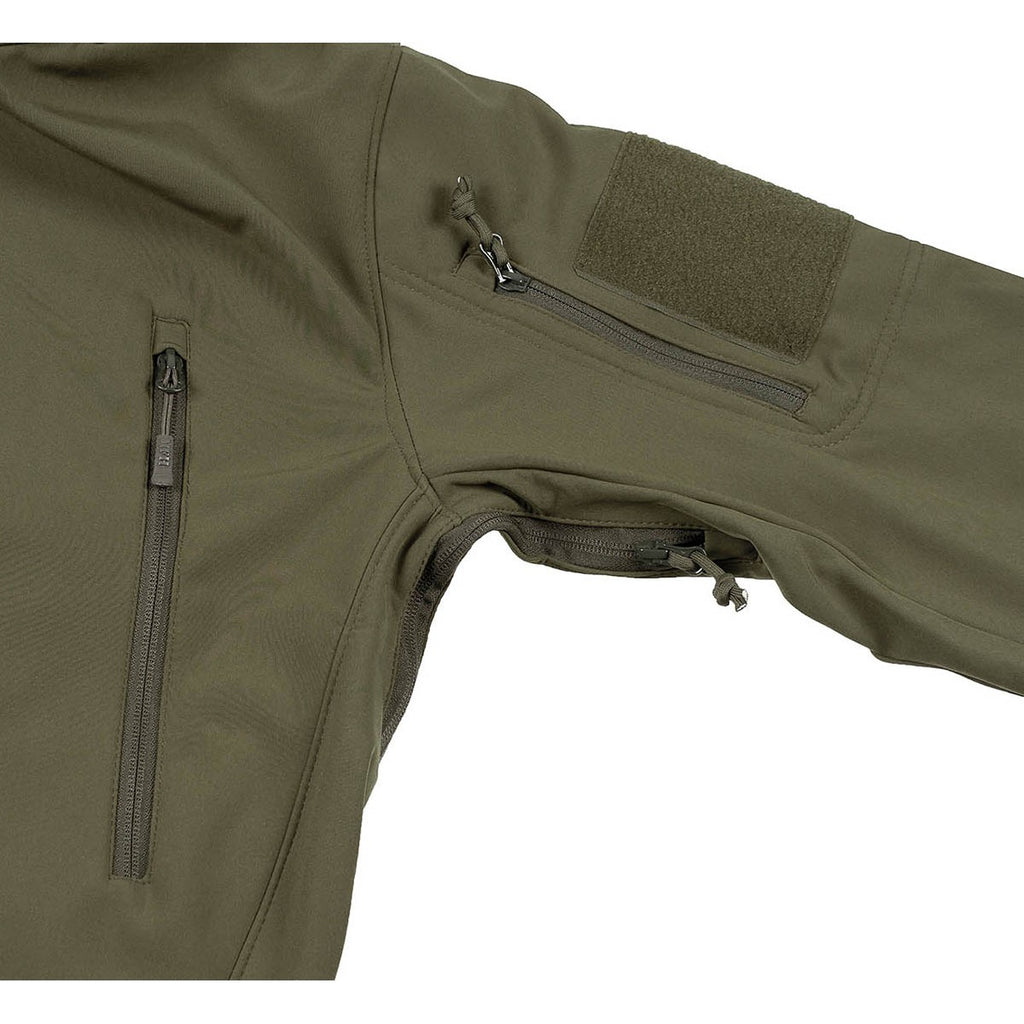 Softshell Jacke,Nässeschutz "Scorpion", oliv/schwarz div.Farben