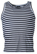 Russ. Marine Tank-Top, weiß-blau