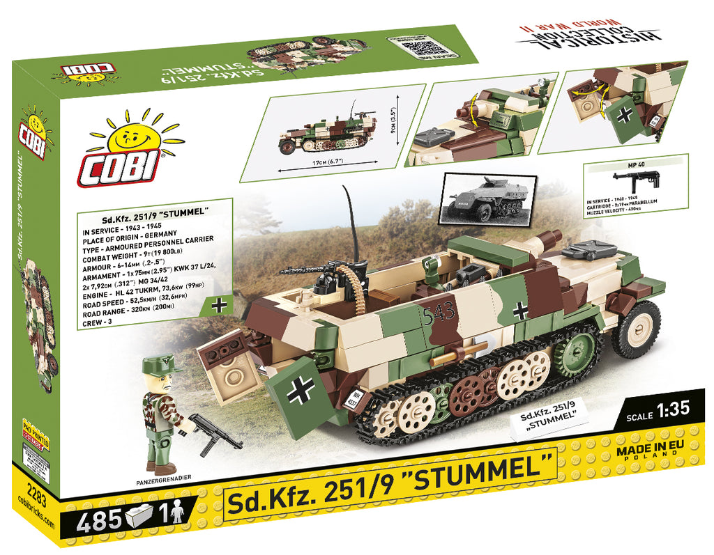 Cobi HISTORICAL COLLECTION WWII - Sd.Kfz.251/9 "Stummel"