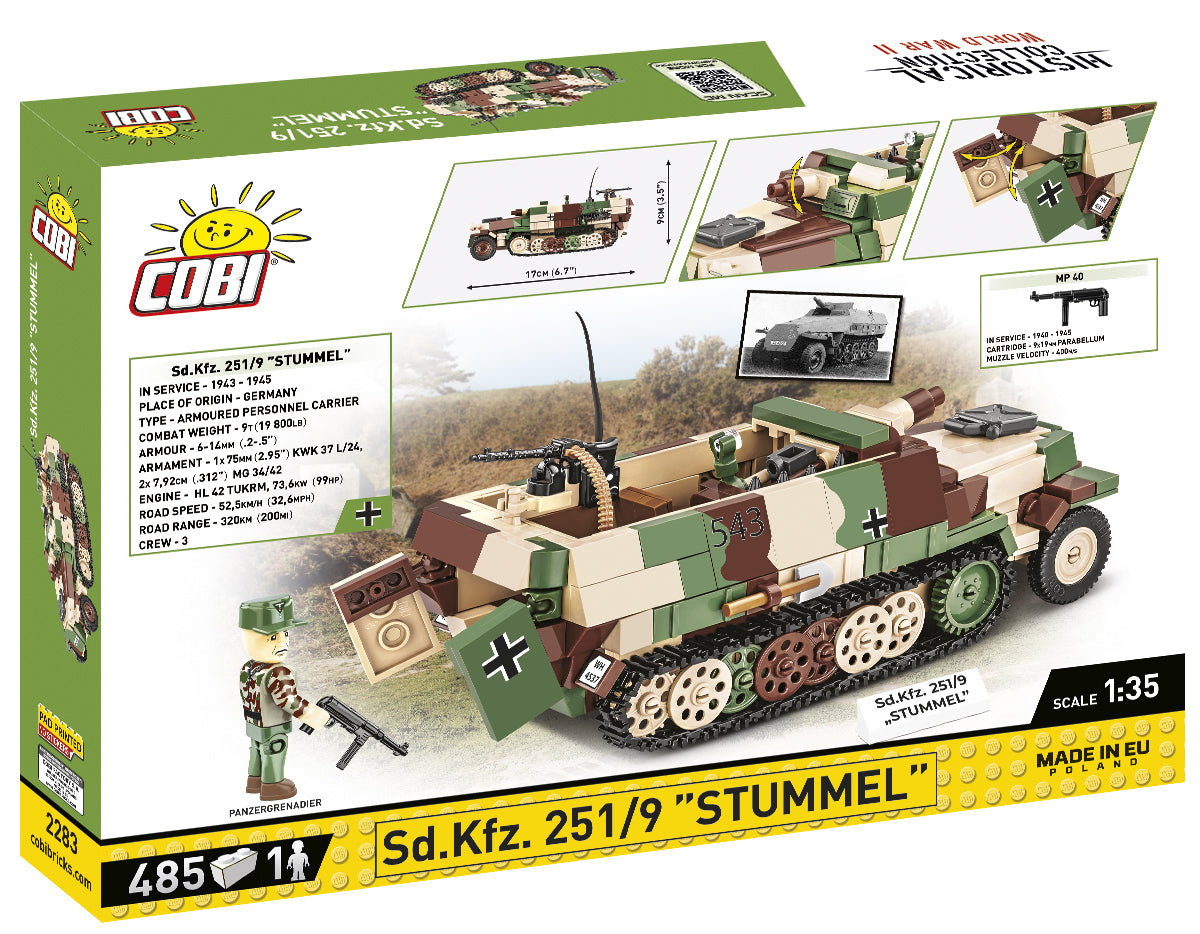 Cobi HISTORICAL COLLECTION WWII - Sd.Kfz.251/9 "Stummel"