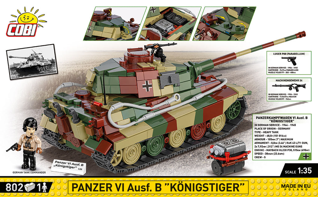 Cobi HISTORICAL COLLECTION WWII - Panzer VI Ausf.B Königstiger