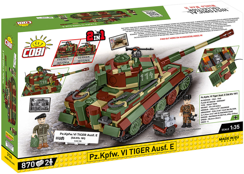 Cobi HISTORICAL COLLECTION WWII - Pz.Kpfw.VI Tiger Ausf.E