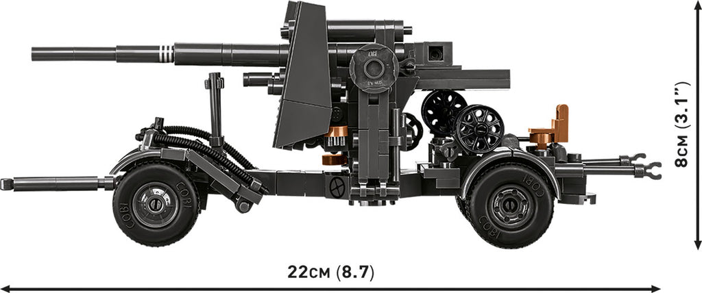 Cobi HISTORICAL COLLECTION WWII - 8.8Cm Flak With Carriage