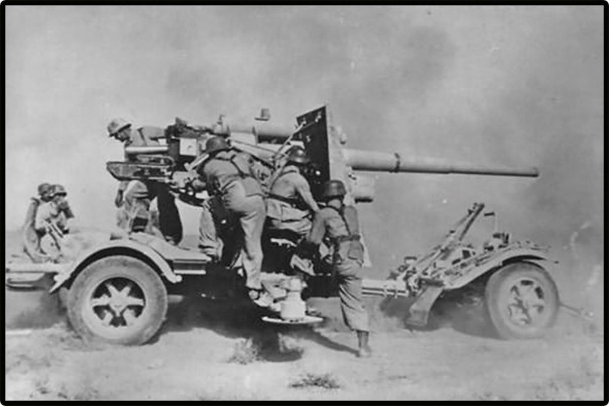 Cobi HISTORICAL COLLECTION WWII - 8.8Cm Flak With Carriage