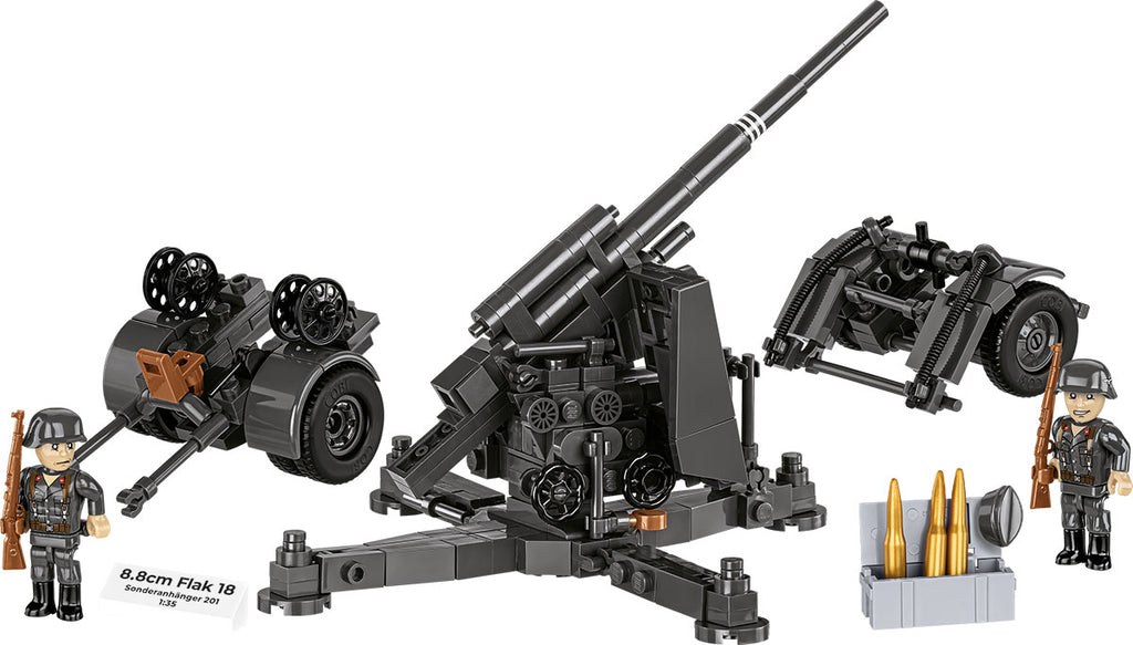Cobi HISTORICAL COLLECTION WWII - 8.8Cm Flak With Carriage