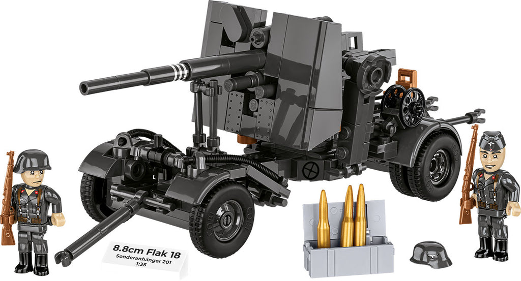 Cobi HISTORICAL COLLECTION WWII - 8.8Cm Flak With Carriage