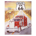 Metallplatte groß 16. Route 66 US Truck