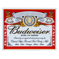 Metall Platte groß 63. Budweiser
