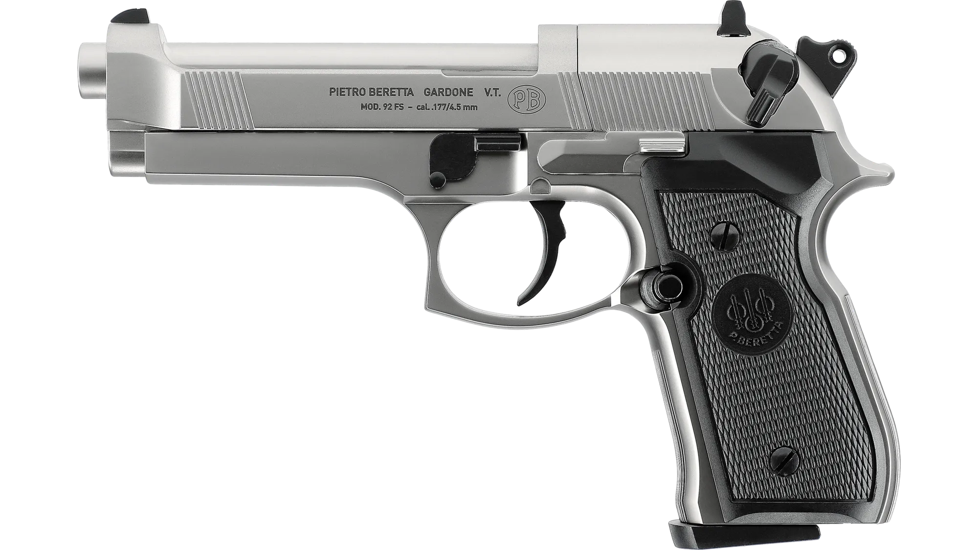 Beretta MOD. 92 FS 4,5 mm (.177) Diabolo, CO₂, < 4,0 J, Nickel-Finish