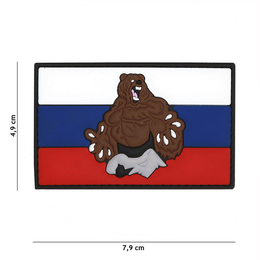 Russland Bär cracked Rubber Patch