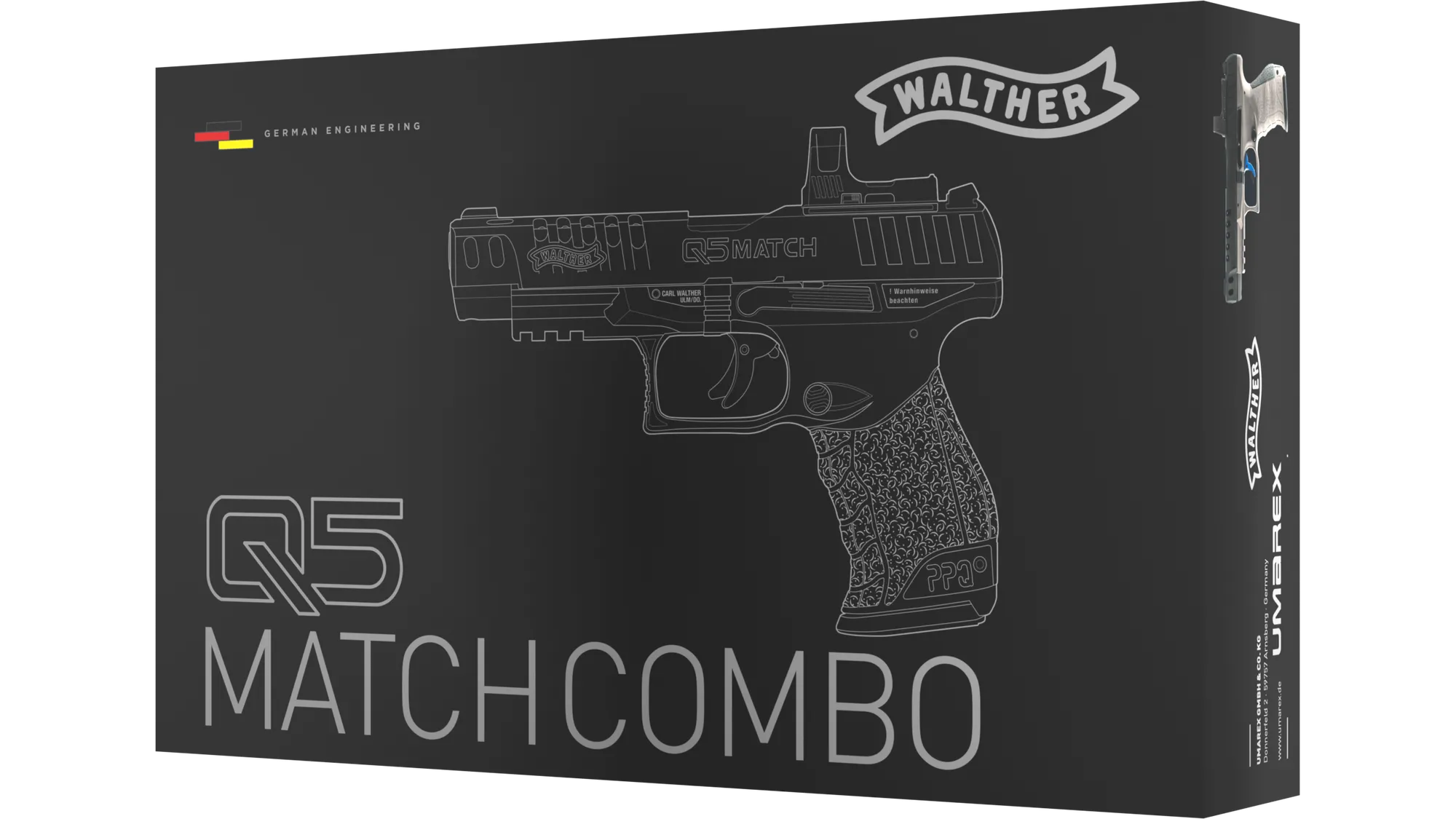 Walther Q5 Match Combo 5" Set Kal.4,5mm CO2