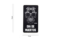 3D PVC Dia de Muertos schwarz