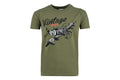 101inc Kinder T-Shirt Militär-Motiv Flugzeug / US Jeep