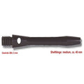 Karella Shaft Alu Medium Basic Dartschaft schwarz/silber 45mm