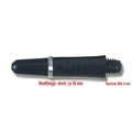 Karella Dart Shaft Nylon + Ring Short, ca. 35 mm, schwarz/weiß