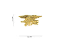 Abzeichen US Navy Seals Siegel kleines gold