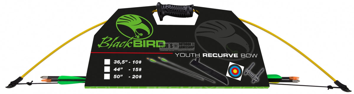 BLACKBIRD FIBERGLASBOGEN+SEHNE 93CM 10lbs