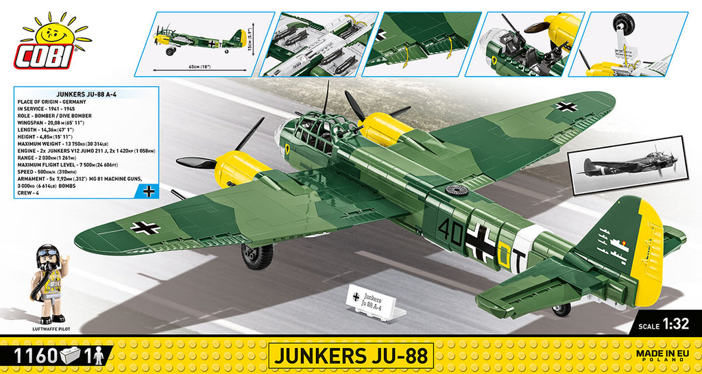 Cobi HISTORICAL COLLECTION WWII - Junkers Ju -88