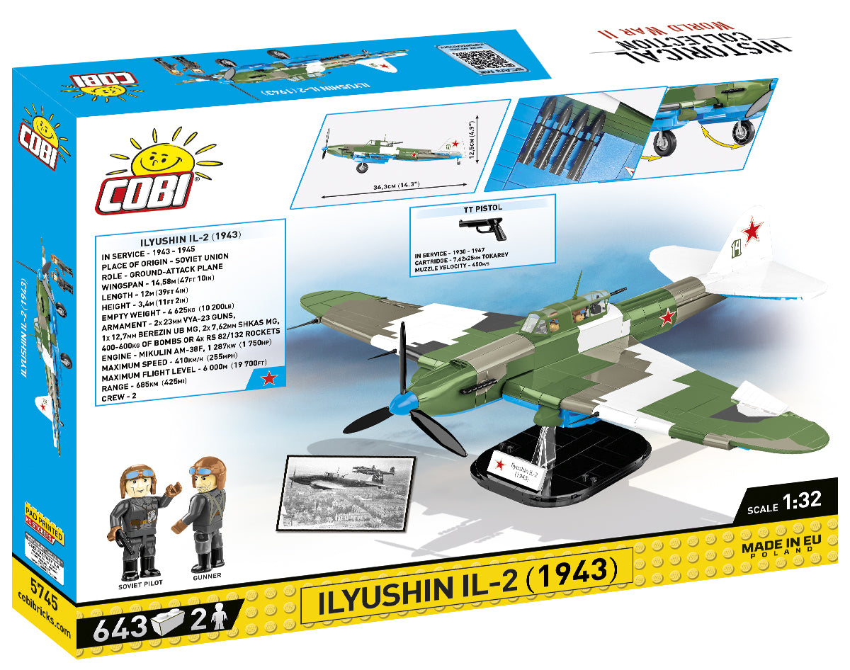 Cobi HISTORICAL COLLECTION WWII - Ilyushin Ii 02 Shturmovik