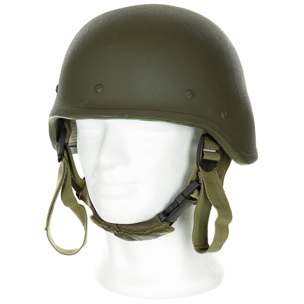 Italienischer Ballistik-Helm "T.P.", oliv, neuwertig