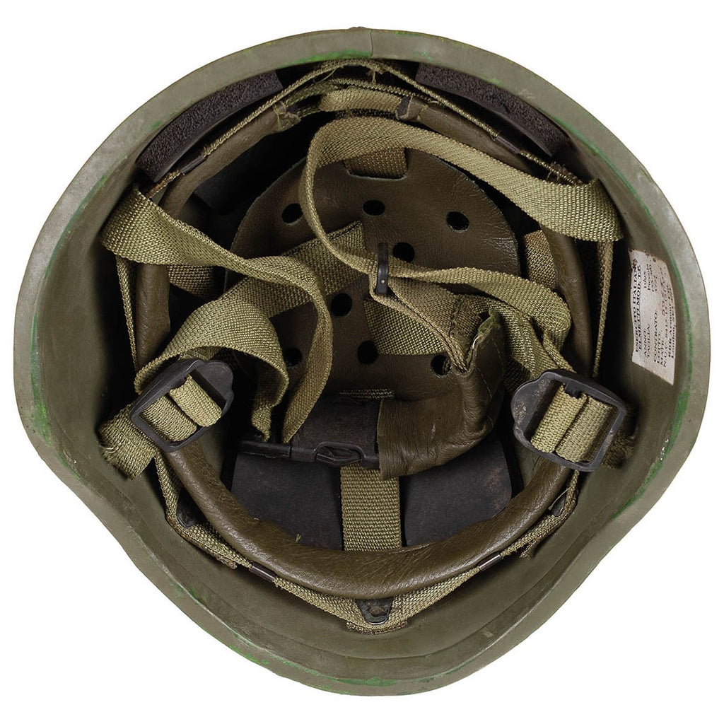 Italienischer Ballistik-Helm "T.P.", oliv, neuwertig