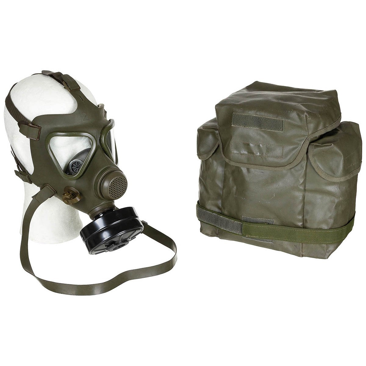 Österreichische Schutzmaske Dräger, gebraucht, oliv