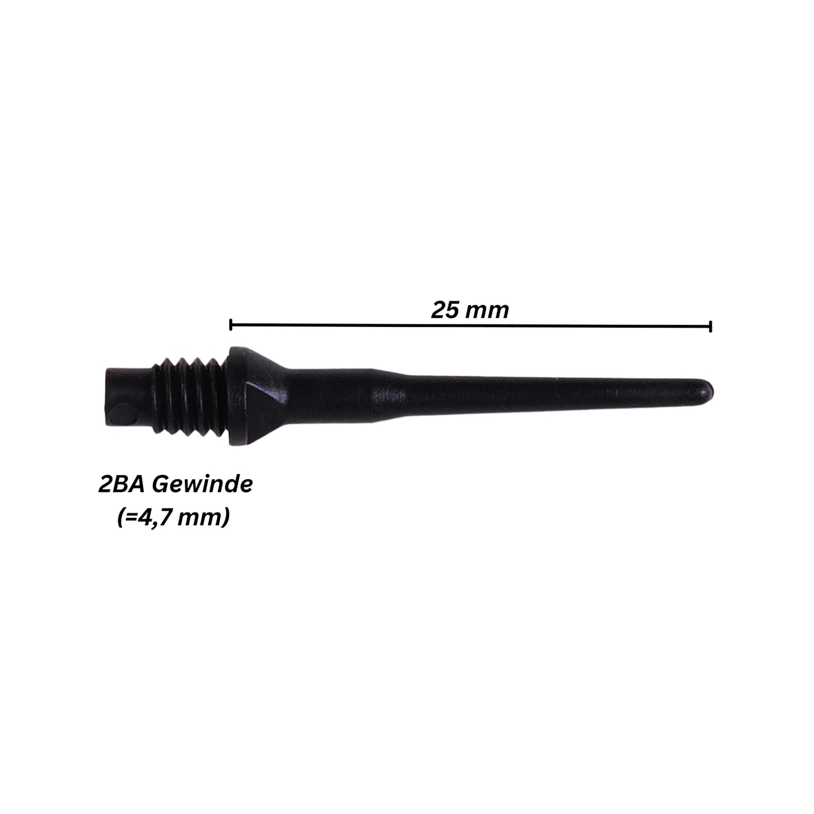 Softspitze Karella Keypoint 2BA Gewinde 1000 St. Schwarz (Kopie)