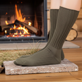 BH Socken Schurwolle 3er-Pack – oliv & grau