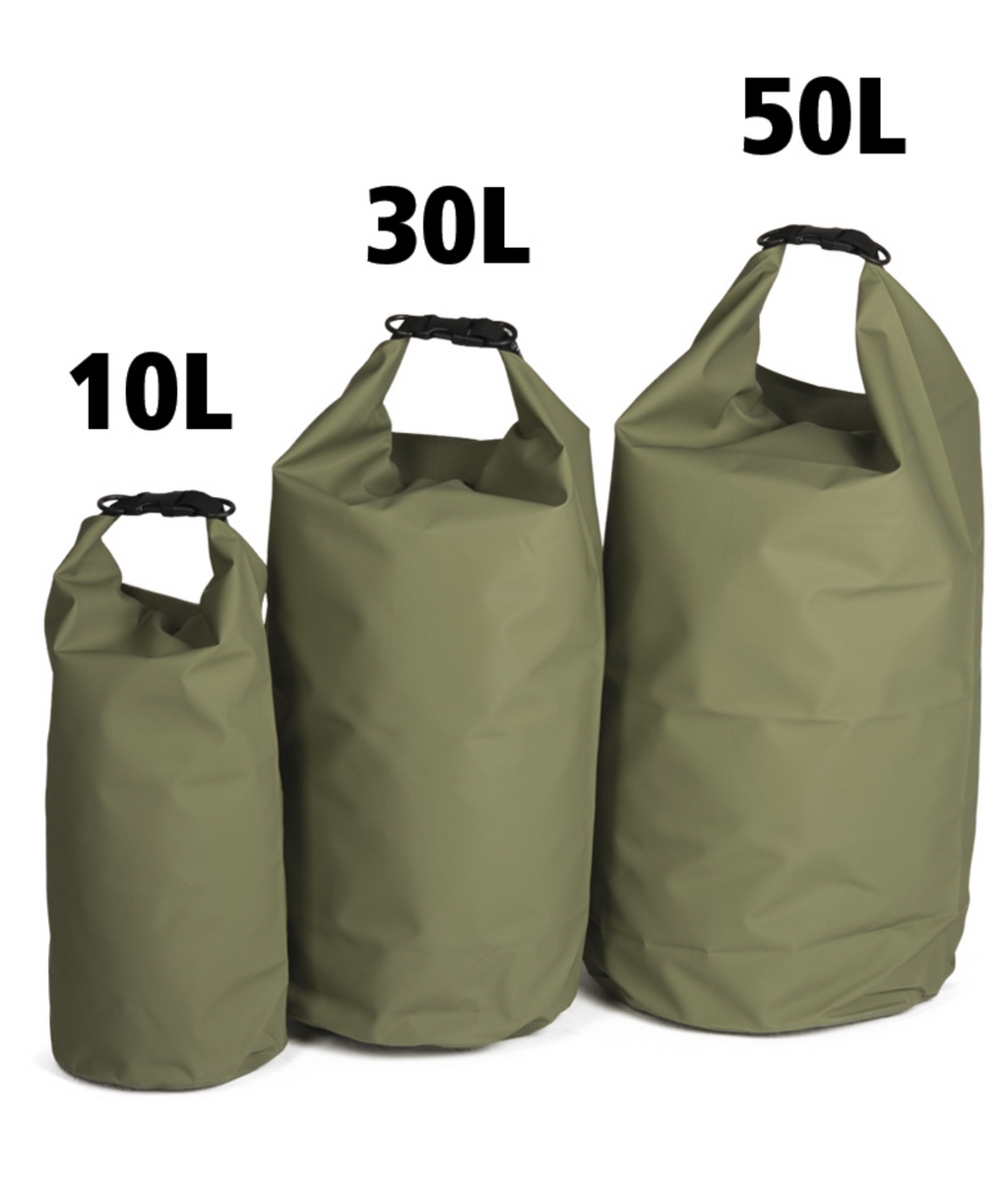 Transportsack Wasserdicht 10lt. - 30.tl. - 50lt. oliv