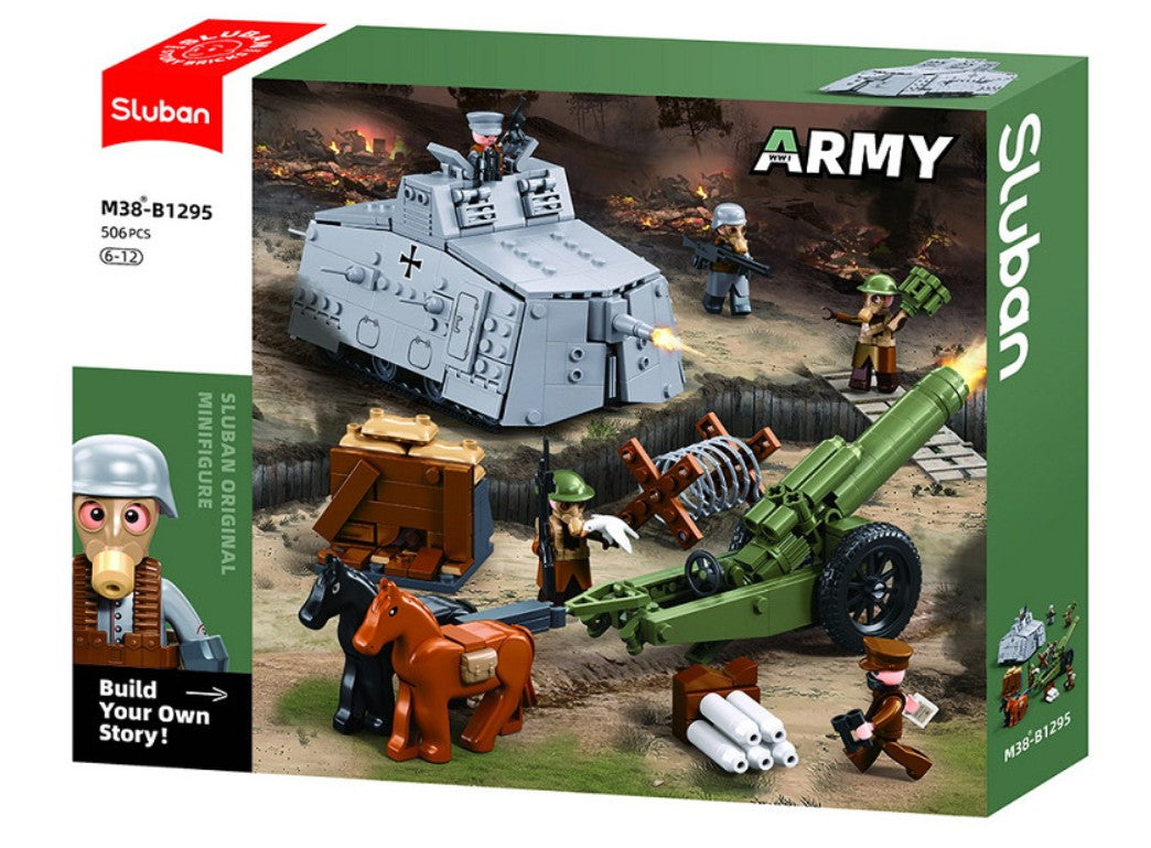 Sluban Army Deut.Attack Tank WWI - 47Vs M38-B1295