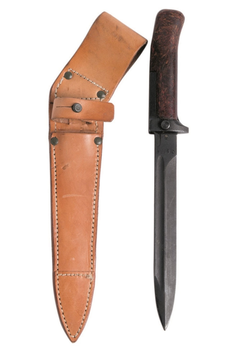 CZ Bajonett vz. 58 mit Lederscheide – gebraucht, Original