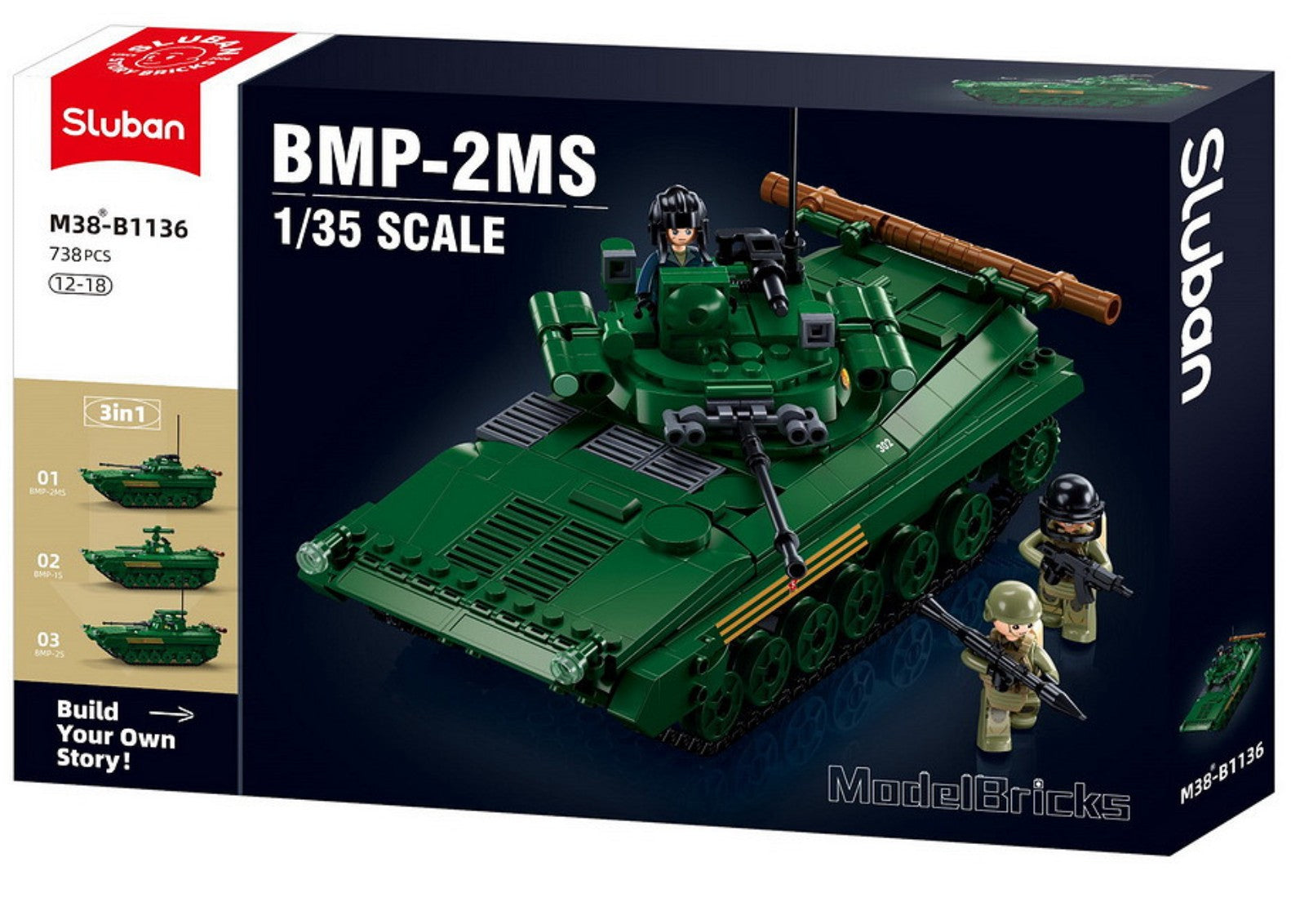 Sluban Infanterie-Kampffahrzeug M38-B1136 Konstruktionsset