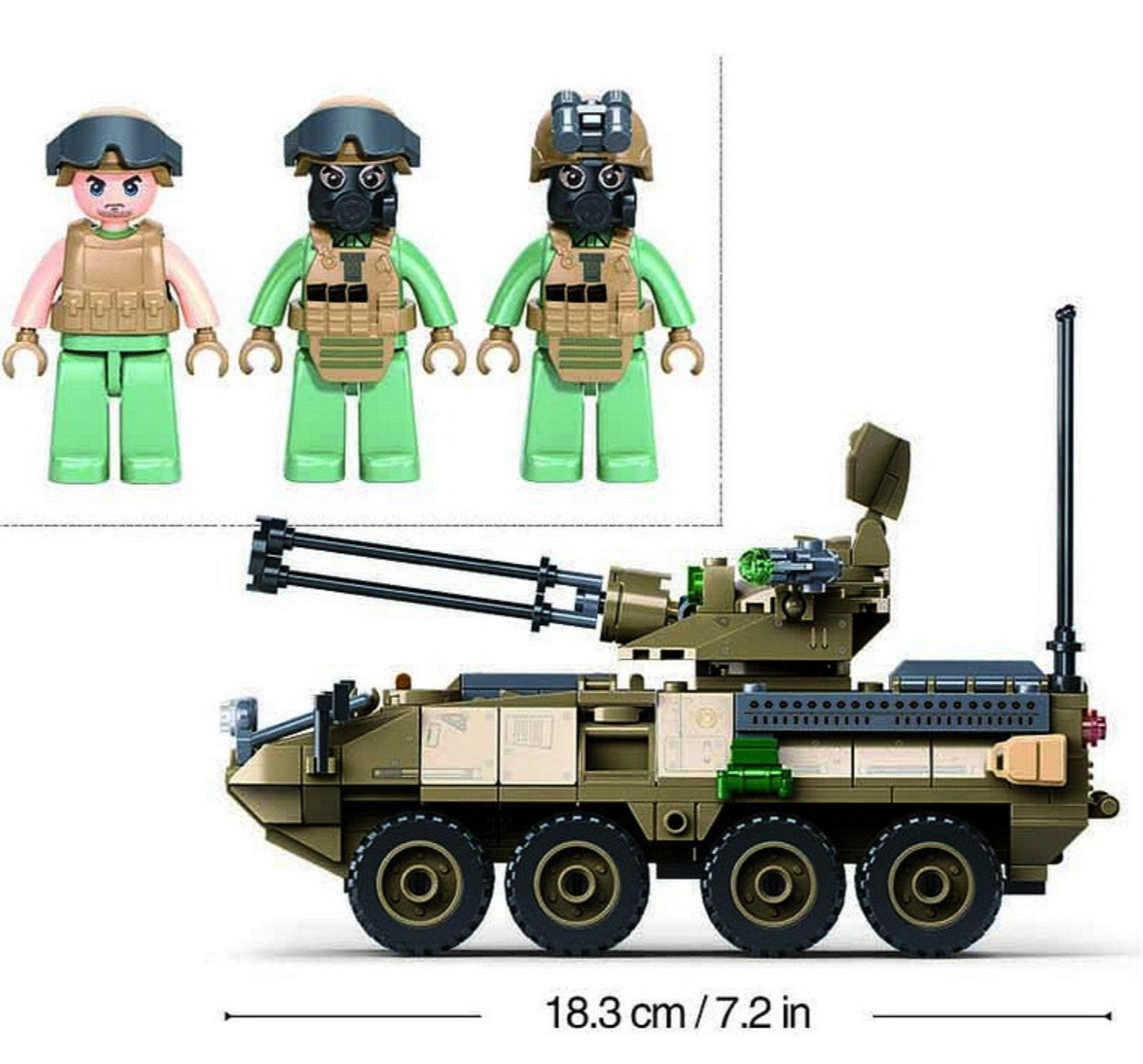 Sluban Stryker ADS Panzer M38-B1258 Konstruktionsset