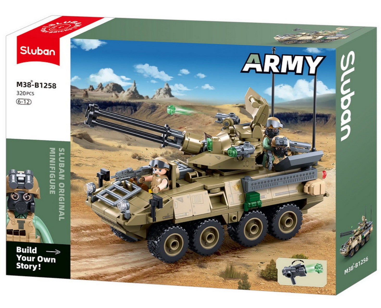 Sluban Stryker ADS Panzer M38-B1258 Konstruktionsset