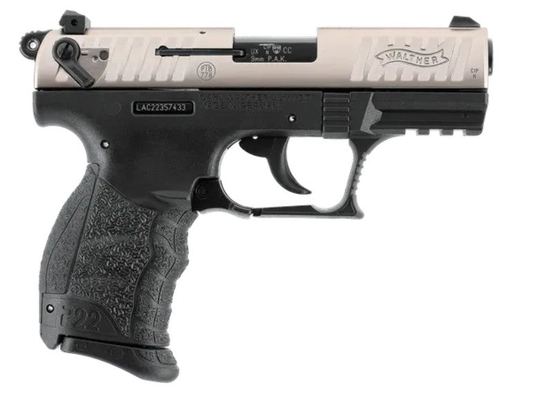 Walther P22Q 9 mm P.A.K. Schreckschusspistole, Nickel