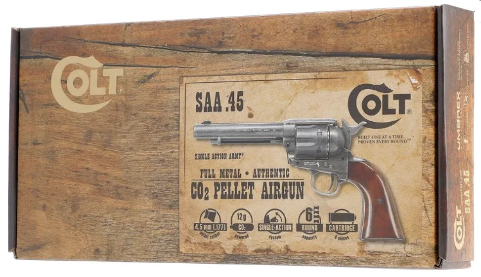 Colt SAA .45 5.5" CO₂ Diabolo 4,5 mm Antik-Finish - Umarex