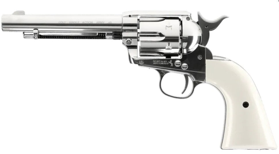 Umarex Colt SAA .45 5.5" CO₂ 4,5 mm Diabolo, Nickel-Finish