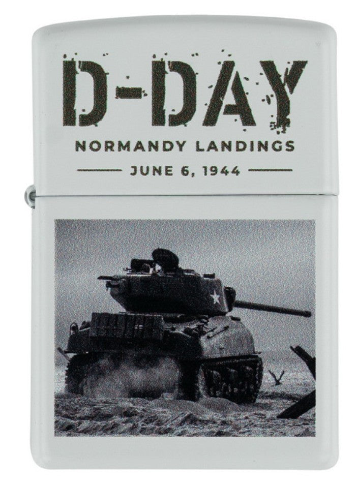 Zippo D-Day Sherman Tank – winddichtes Benzinfeuerzeug