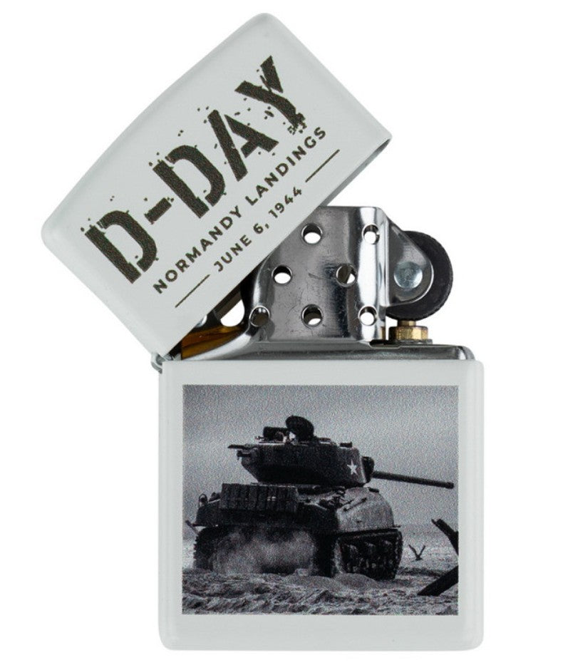 Zippo D-Day Sherman Tank – winddichtes Benzinfeuerzeug