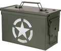 Munitionskiste Kal. 50 - US Army Star, Stahl