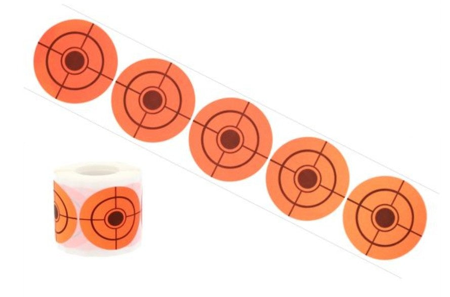 Papier Klebe-Zielscheiben 5 cm – 250 Stück Rolle