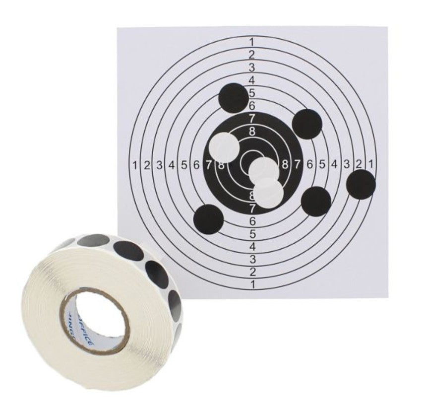 Schusspflaster 19 mm schwarz, 2000 Stück Rolle – Umarex