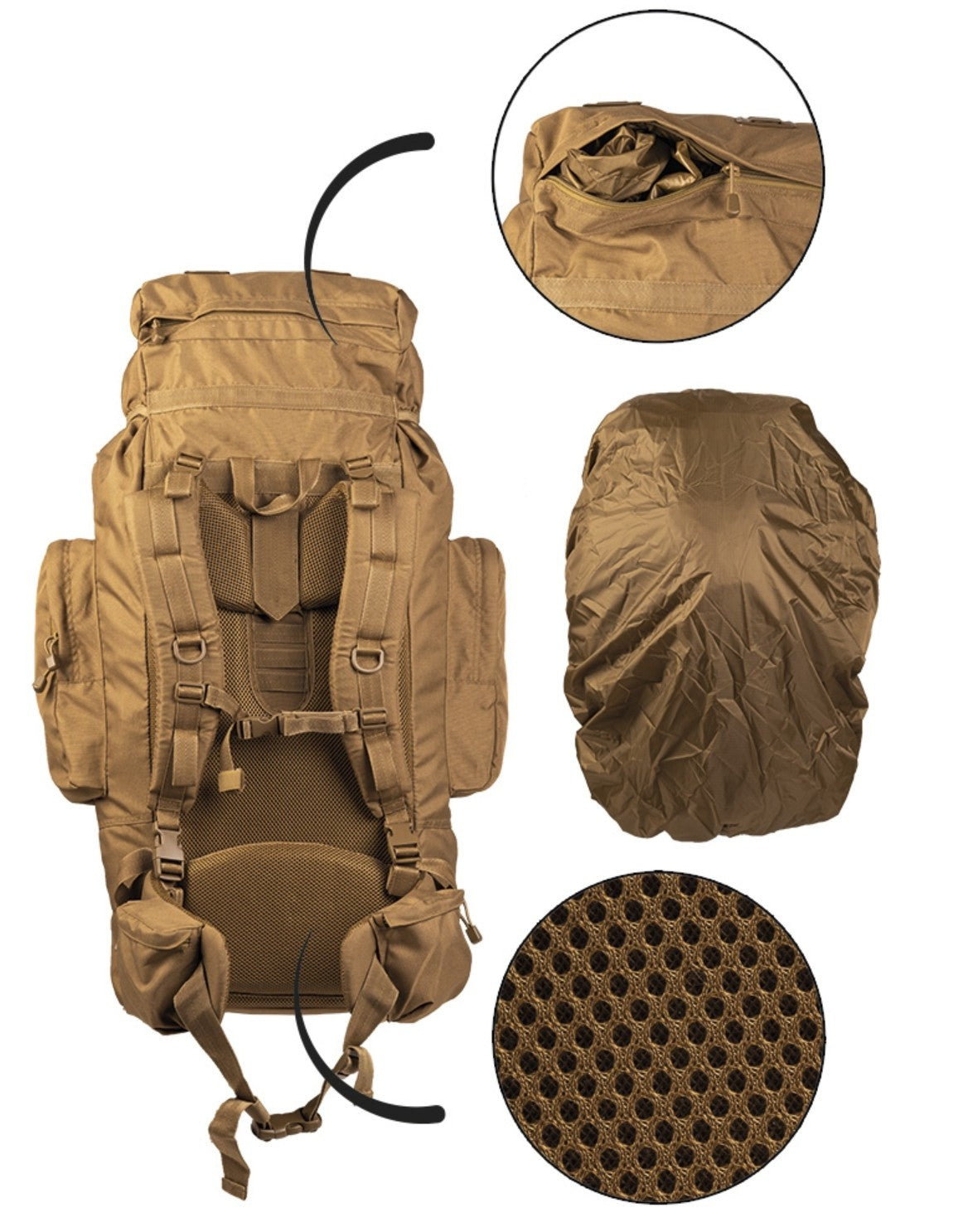 Rucksack RECOM 88 Liter, div. Farben