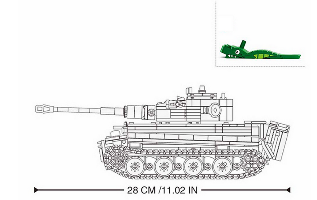 Sluban Army Deutscher Tigerpanzer M38-B0851
